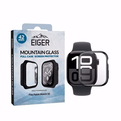 Picture of Eiger Eiger Mountain Glass Full Case for Apple Watch Series 11/ 10 42mm in Black