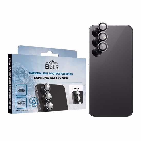 Picture of Eiger Eiger Mountain Glass LENS RING GRS for Samsung Galaxy S25+ in Clear