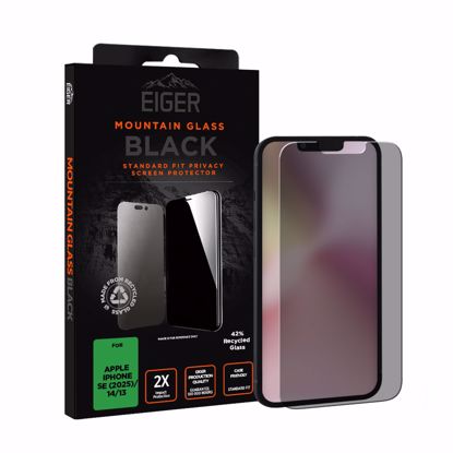 Picture of Eiger Eiger Mountain Black Privacy Screen Protector GRS for Apple iPhone 16e/14/13